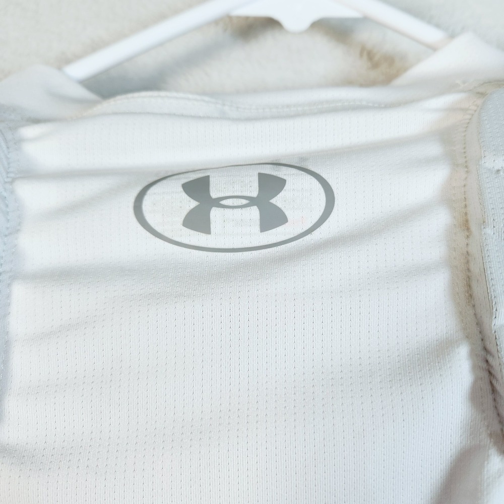 Under Armour Padded Shirt Mens Large White McDavid HEX Compression HeatGear - Picture 9 of 9